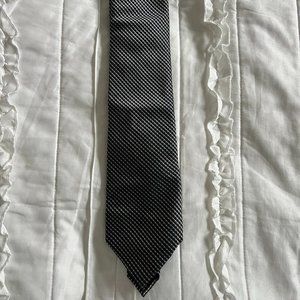 Geoffrey Beene Black/Gray Geometric Tie